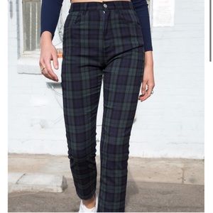 Brandy Melville Plaid Jane Pants